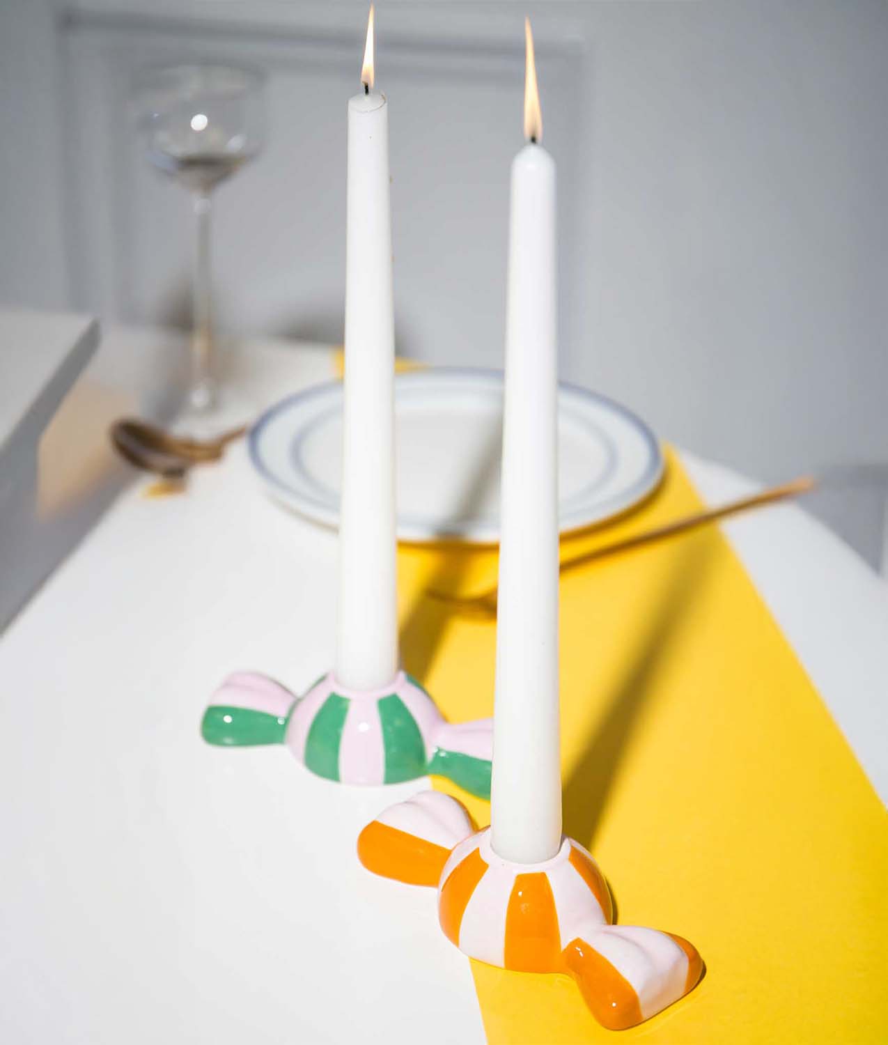 Portavelas Caramelo – Naranja